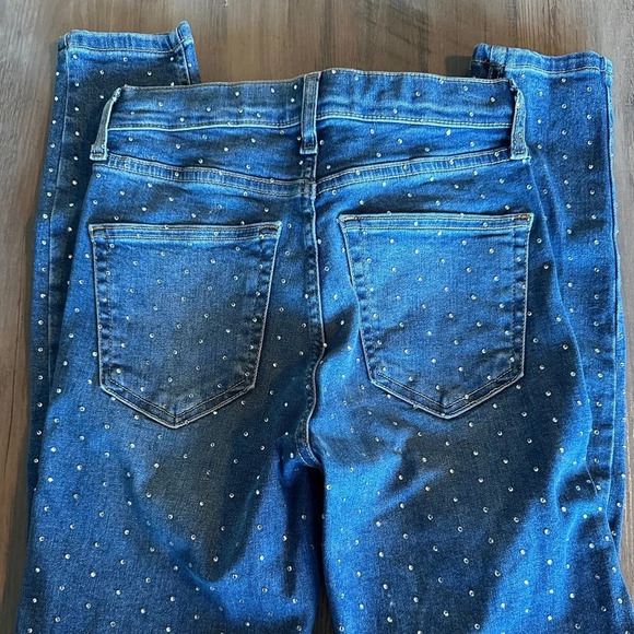 Top shop Rhinestone moto  Jamie jeans - Picture 3 of 4